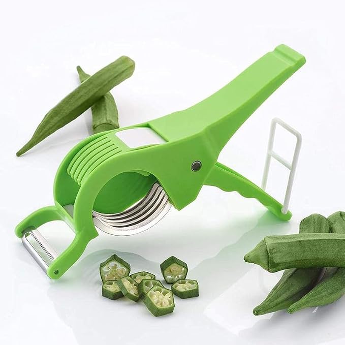 2-in-1 Multi-Blade Vegetable Cutter & Peeler – Quick Kitchen Slicer