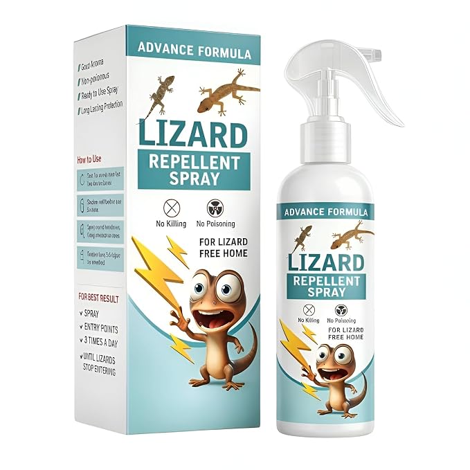 Natural Botanical Lizard & Gecko Repellent Spray – Peppermint Defense (200ml)