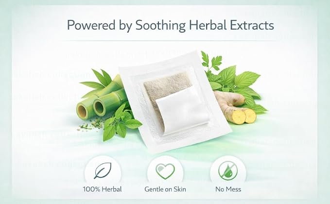 Herbal Bamboo Vinegar Foot Pads – Overnight Wellness Patches (10 Pads)