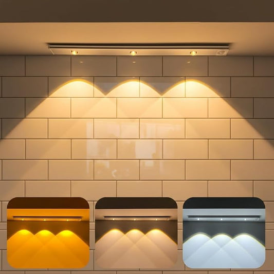 Wireless Motion-Sensor Under-Cabinet LED Light – USB Rechargeable Lamp