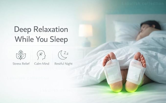 Herbal Bamboo Vinegar Foot Pads – Overnight Wellness Patches (10 Pads)