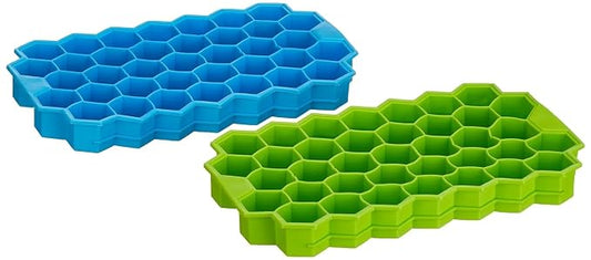 Flexi-Release Silicone Ice Cube Mold – Spill-Proof Stackable Tray