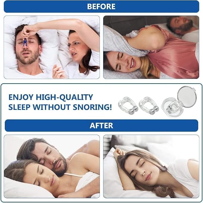 Magnetic Anti-Snoring Nose Clip – Silicone Nasal Dilator