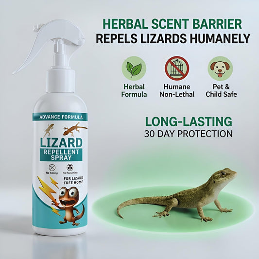 Natural Botanical Lizard & Gecko Repellent Spray – Peppermint Defense (200ml)