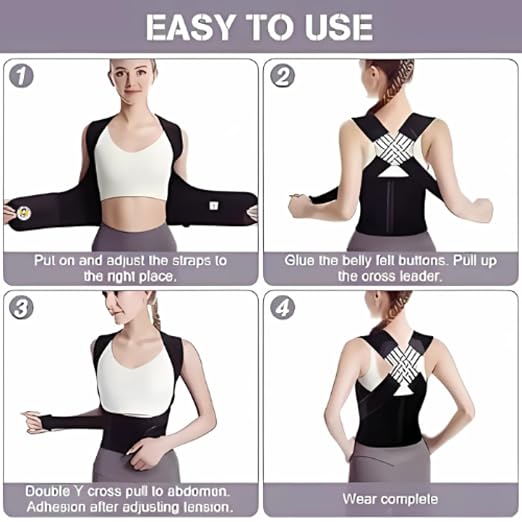 Ergonomic Posture & Spine Alignment Belt – Breathable Back Support