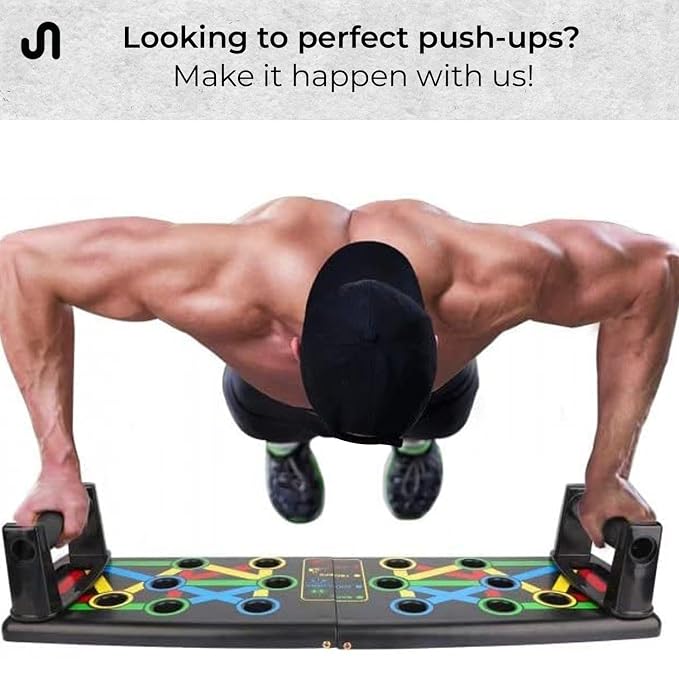 Multi-Angle Foldable Push-Up Training System – Upper Body Workout Board