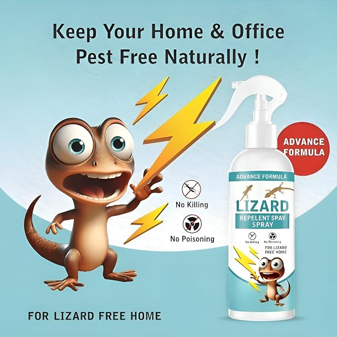 Natural Botanical Lizard & Gecko Repellent Spray – Peppermint Defense (200ml)