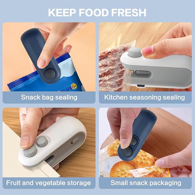 2-in-1 Mini Bag Sealer & Cutter – Portable Snack Saver