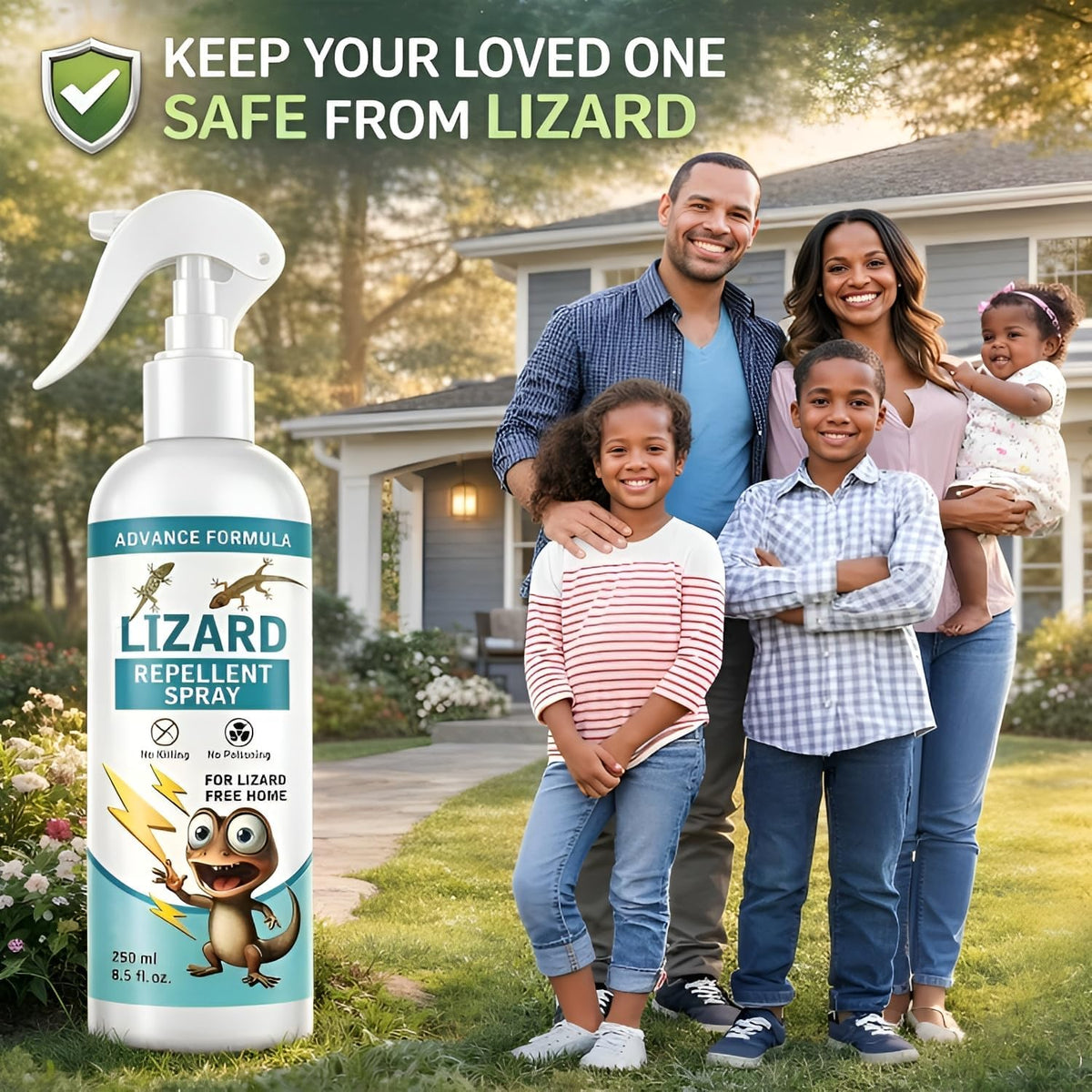 Natural Botanical Lizard & Gecko Repellent Spray – Peppermint Defense (200ml)