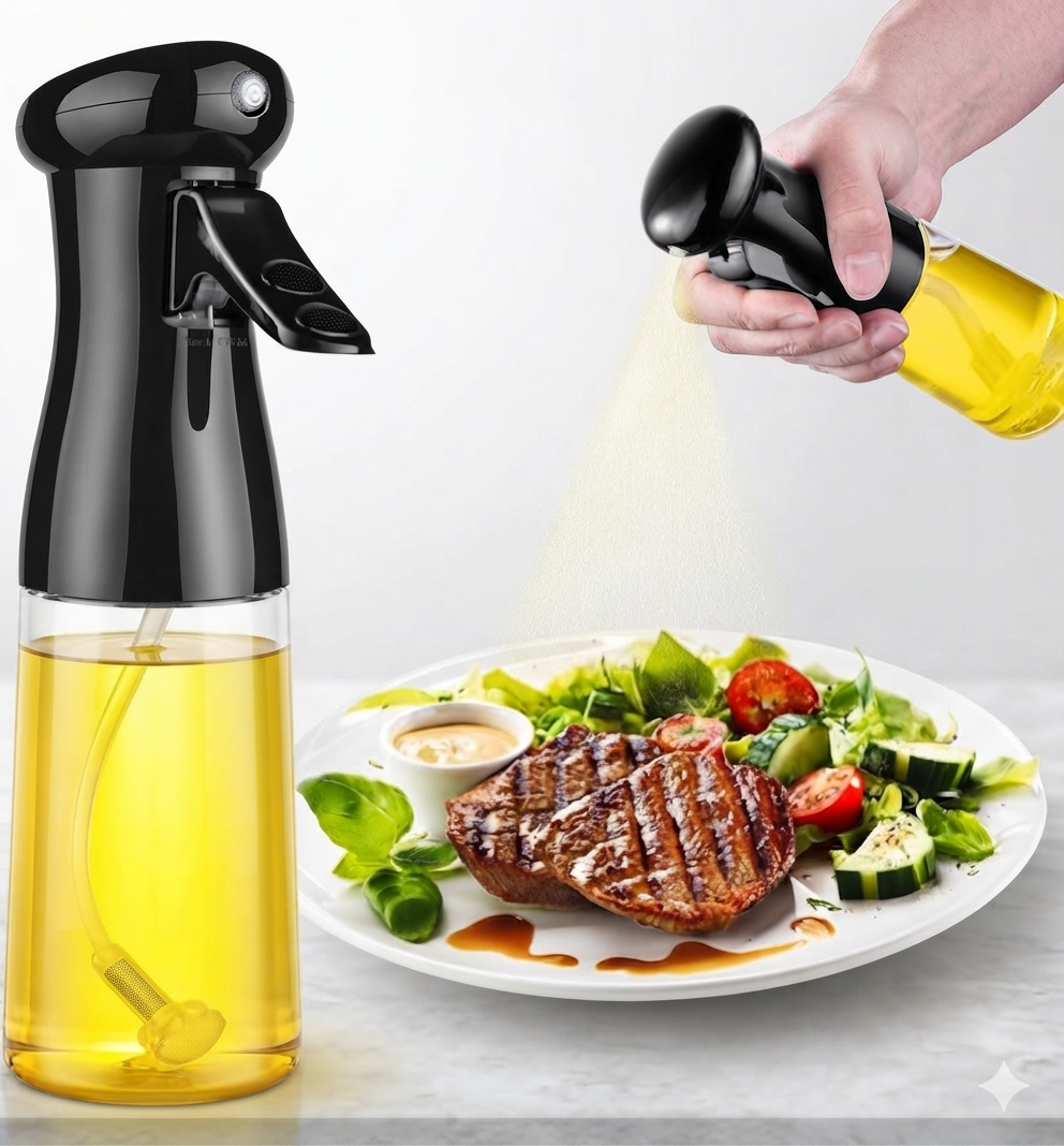 2-in-1 Oil Sprayer & Dispenser Bottle 500ml | Kitchen