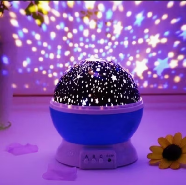 360° Rotating 8-Color Celestial Night Projector – LED Cosmos Lamp