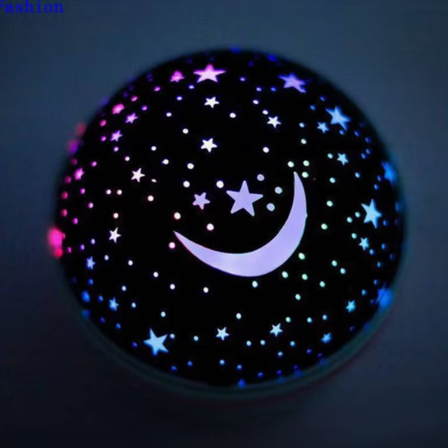 360° Rotating 8-Color Celestial Night Projector – LED Cosmos Lamp